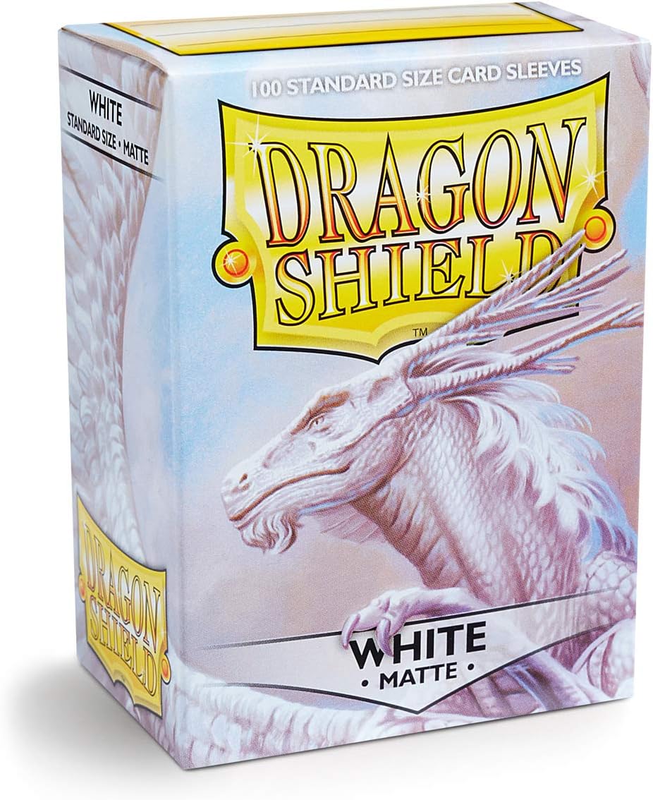 Dragon Shield Standard Sleeves (Matte White), multicoloured