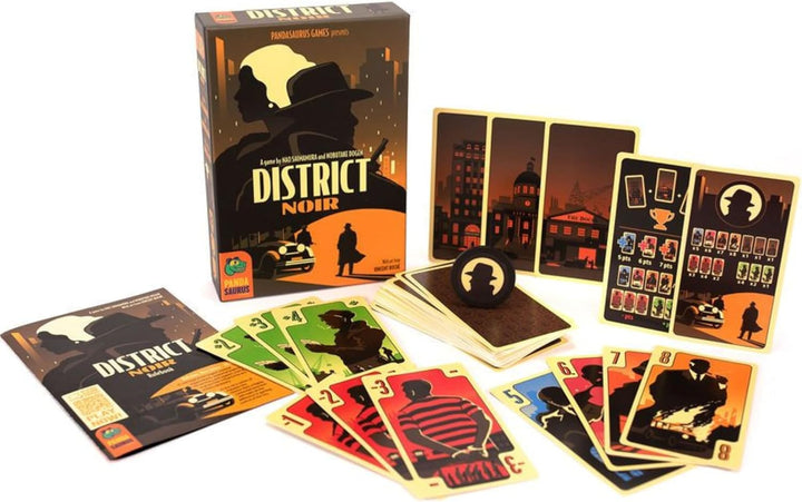 District Noir Card Game | Crime Themed Bluffing and Set Collection Strategy Game | Fun Family Game for Kids and Adults