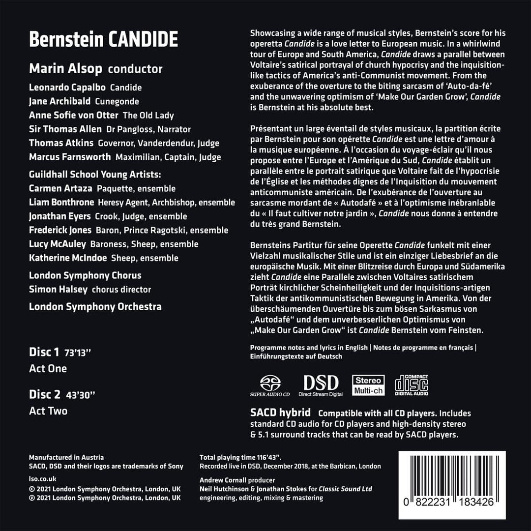 London Symphony Orchestra - Leonard Bernstein: Candide [Audio CD]