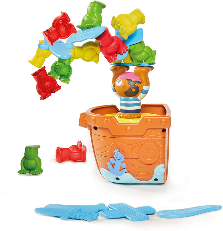 TOMY Pile Up Pirates Jeu d'empilage Jeu de plateau d'action pour enfants