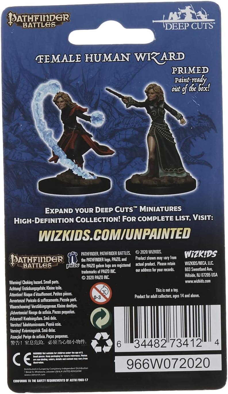 Pathfinder Battles Deep Cuts Unpainted Miniatures (Wave 1): Female Human Wizard