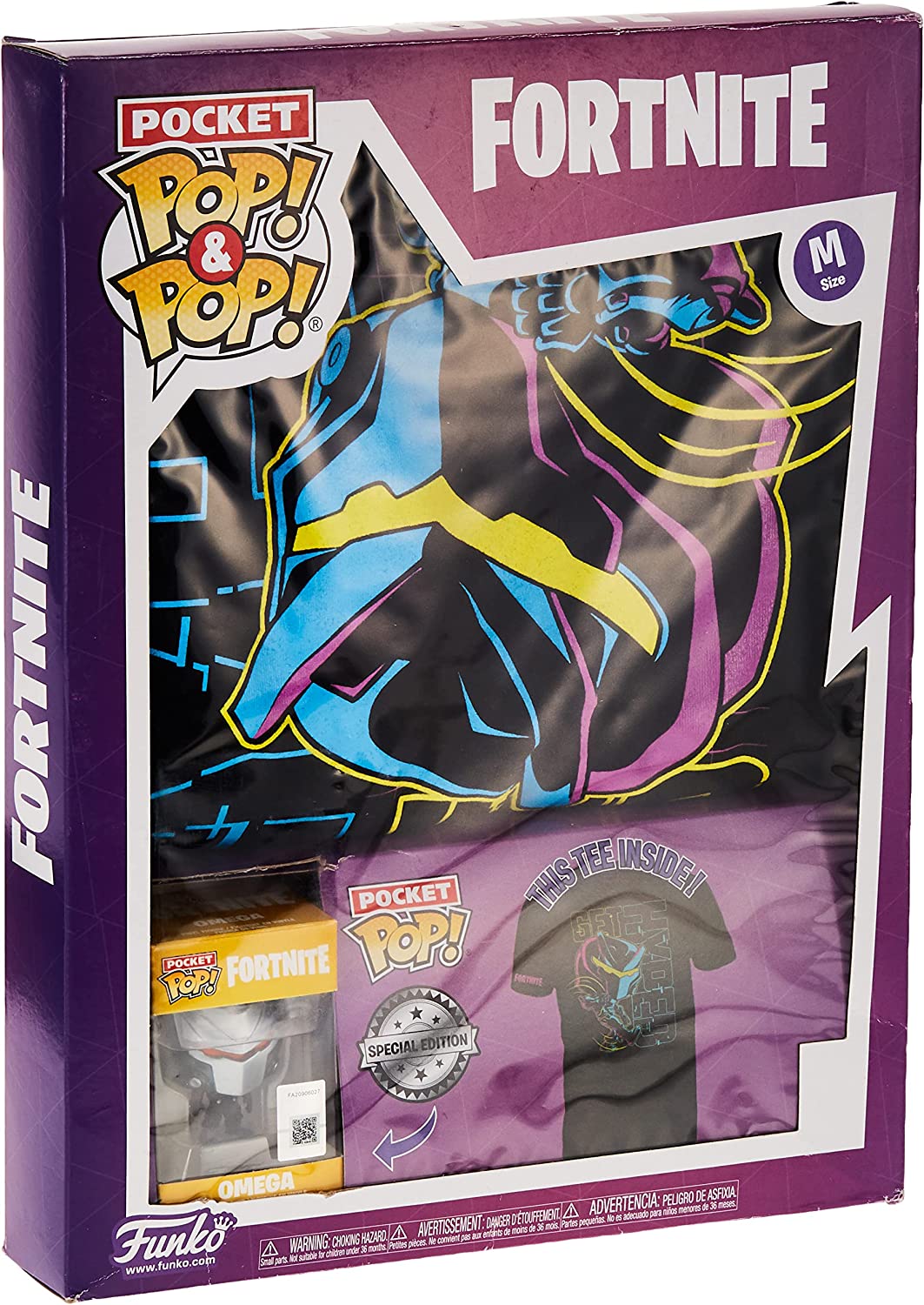 Difuzed FORTNITE - Boxed T-Shirt POP + Pocket POP - Omega (M)