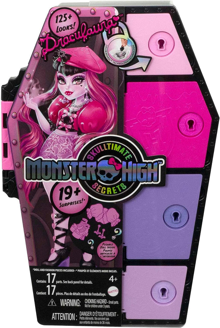 Monster High Doll and Fashion Set, Draculaura with Dress-Up Locker and 19+ Surprises