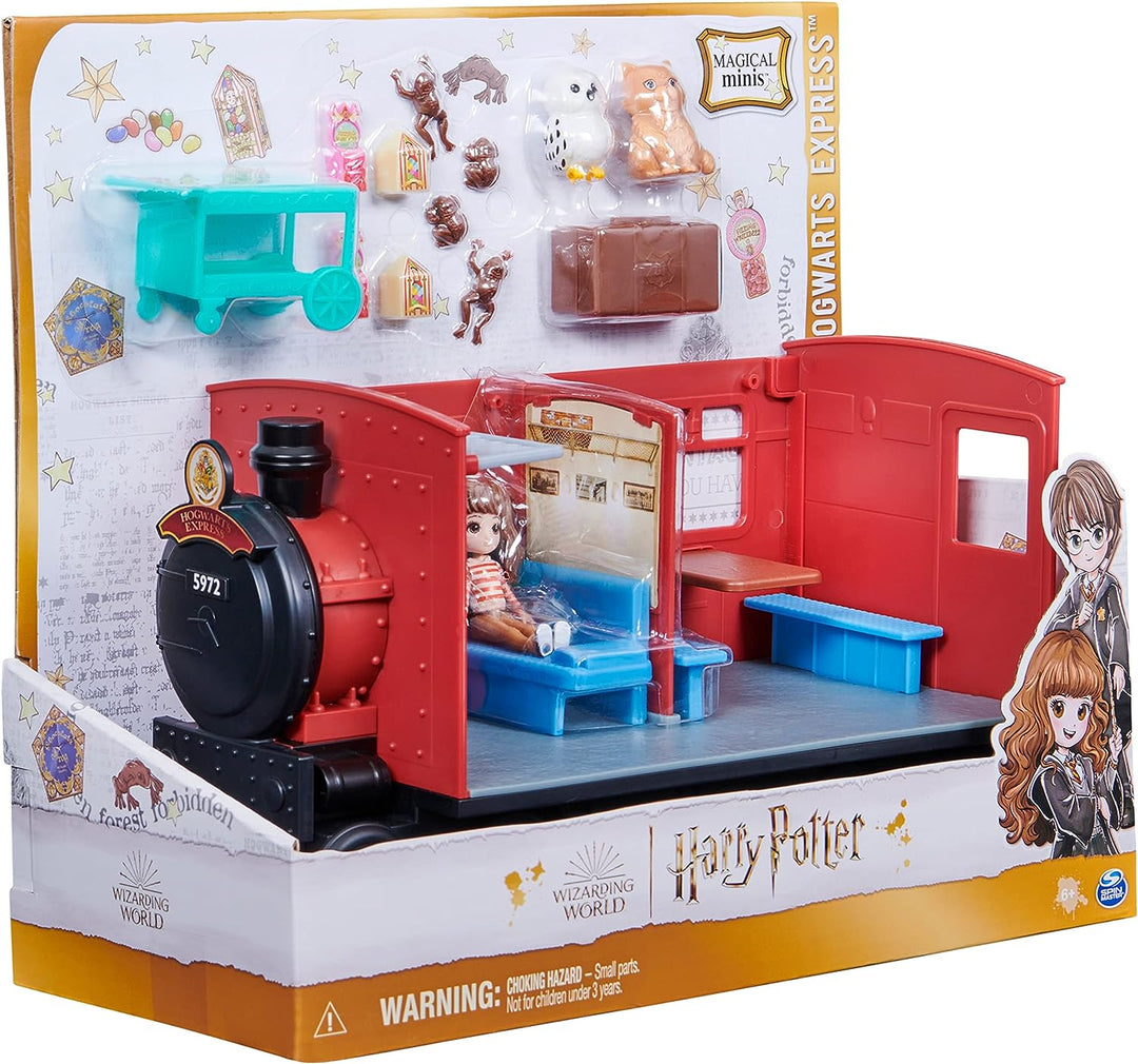 Wizarding World Harry Potter, Magical Minis Hogwarts Express Train Toy Playset with 2 Exclusive Figures