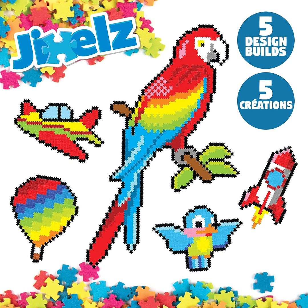 Jixelz 1500 Piece Set Up in the Air Pixelated Puzzle Art For Children, Suitable For Boys & Girls