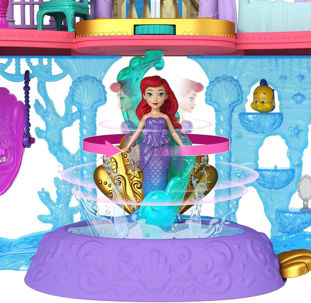 Disney Princess Toys, Ariel Stackable Castle Doll House with Small Doll