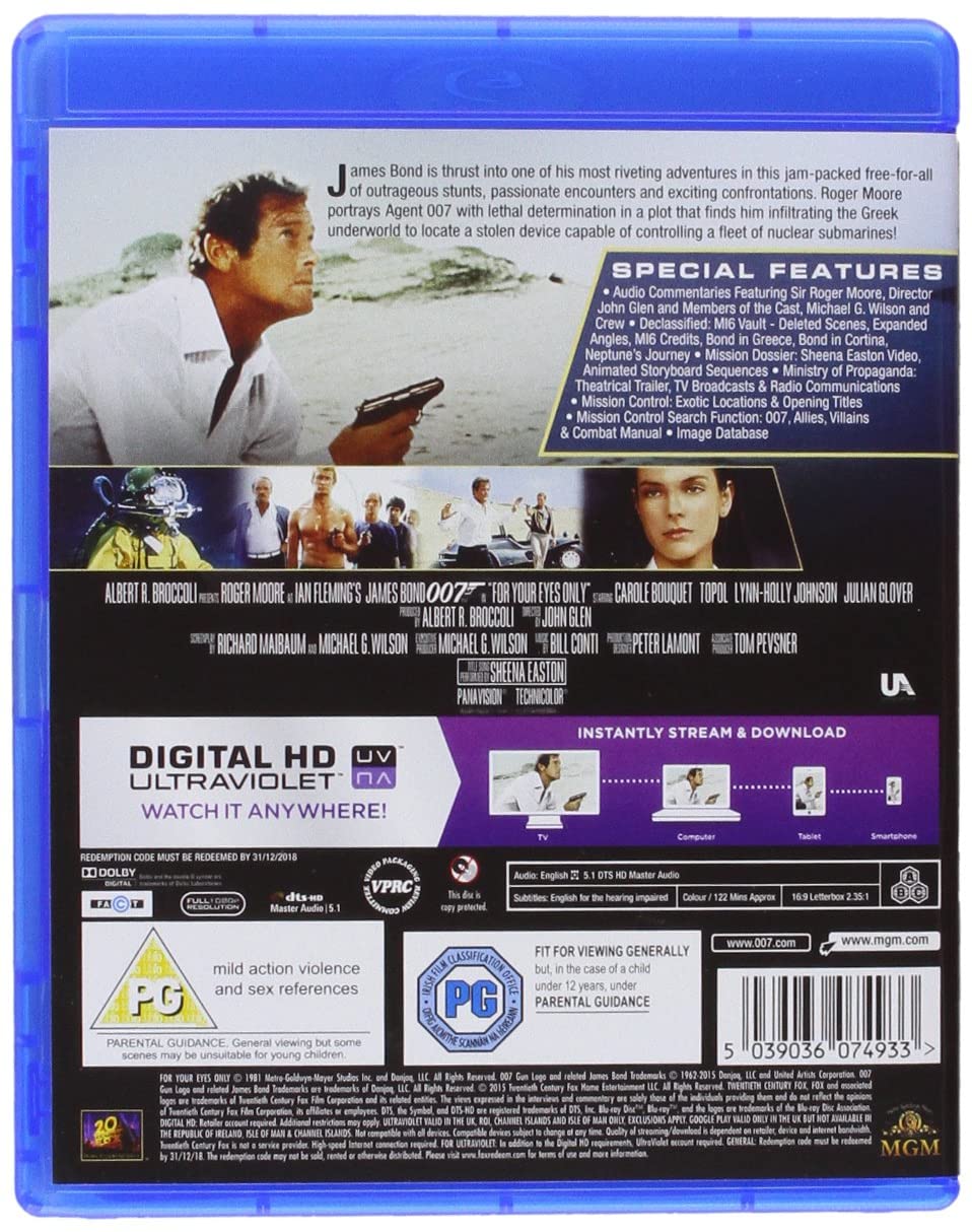 Nur für deine Augen [Blu-ray] [1981]