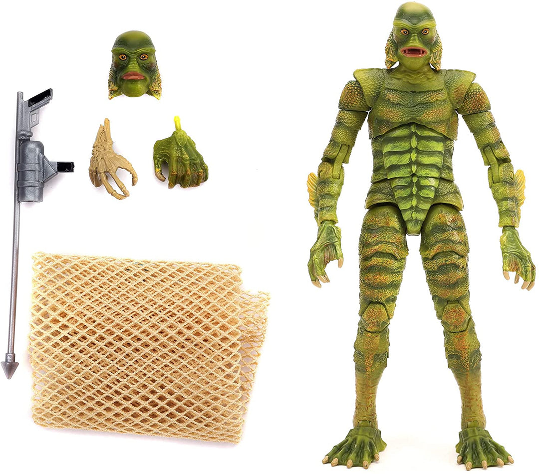 Jada 253251017 Universal Monsters Black Lagoon Creature 6” Deluxe Collector Figure, Green