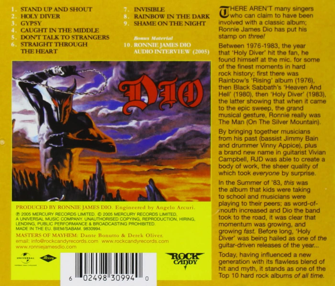 Holy Diver - Dio [Audio CD]