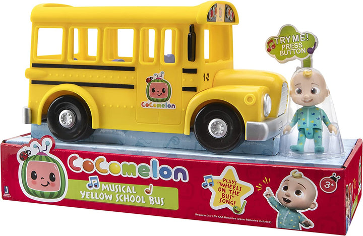 CoComelon Musical Yellow School Bus with JJ figure