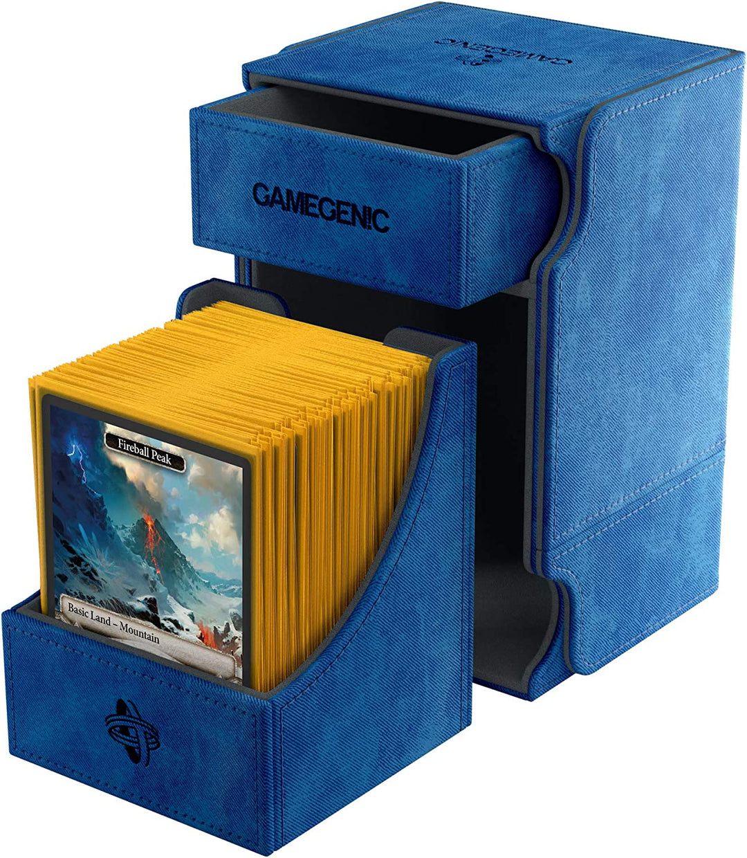 Gamegenic Watchtower 100-Card Convertible Deck Box, Blue