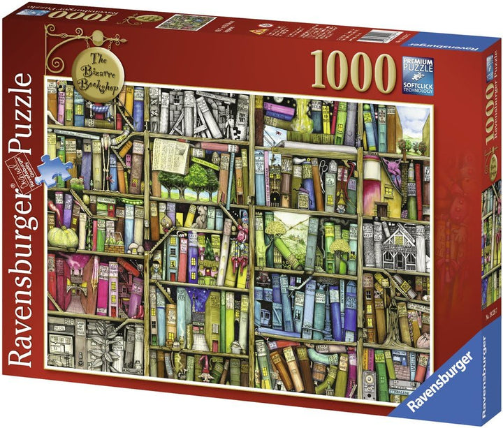 Ravensburger Colin Thompson The Bizarre Bookshop 1000-teiliges Puzzle für Erwachsene und Kinder ab 12 Jahren
