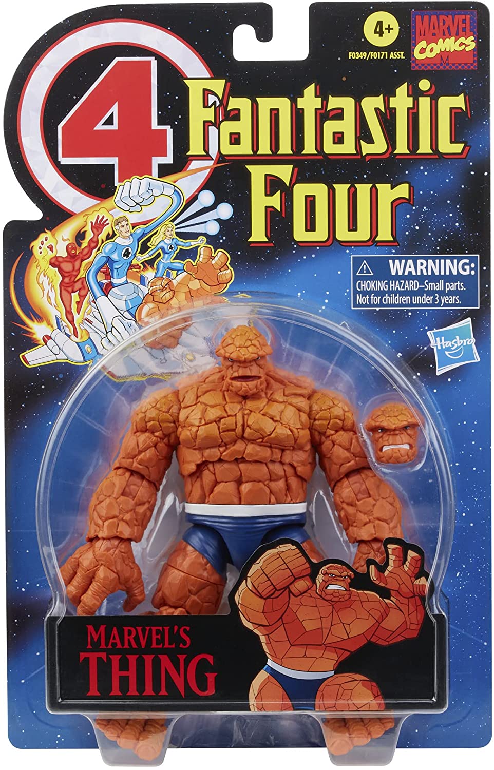 Hasbro Marvel Legends Series Retro Fantastic Four Marvel's Thing 6-inch Action F