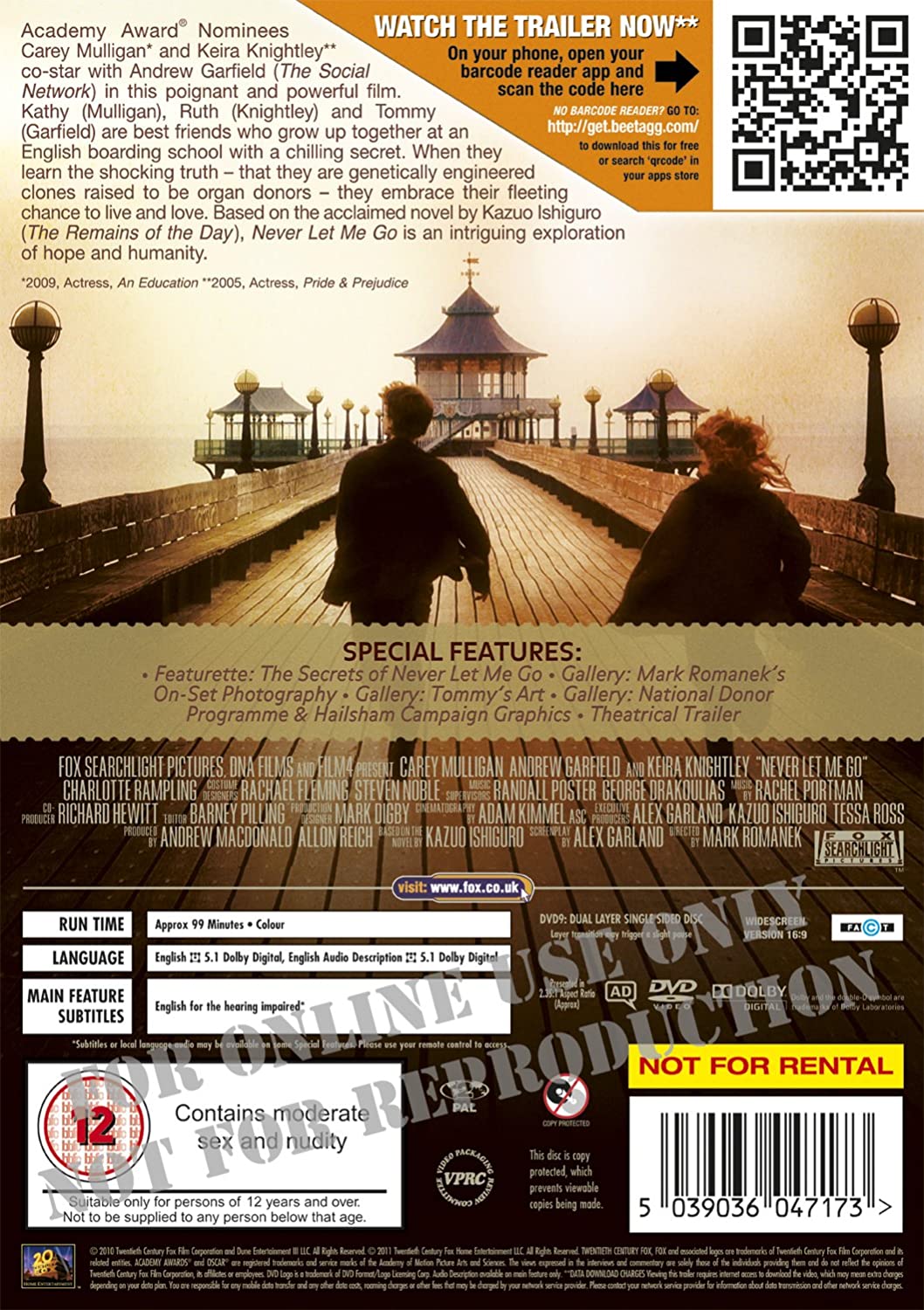 Never Let Me Go - Romance (2010) [DVD]