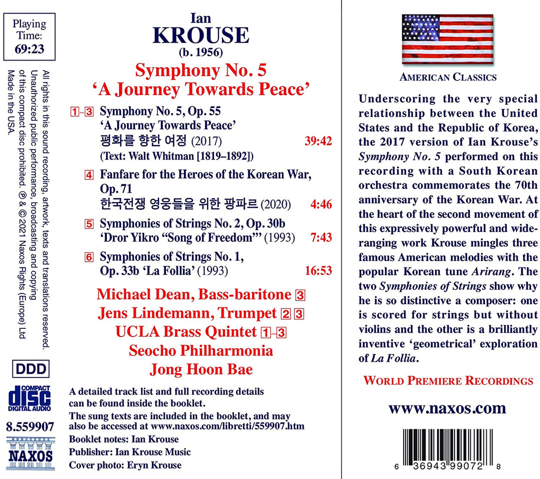 Krouse: Symphony No. 5 [Michael Dean; Jens Lindeman; UCLA Brass Quintet; Seocho [Audio CD]