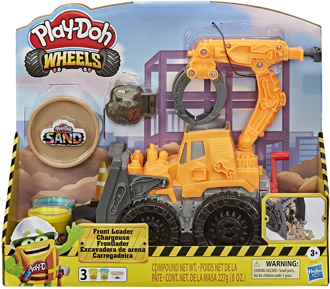 Camion jouet à chargeur frontal Play-Doh Wheels pour enfants de 3 ans et plus avec non toxique