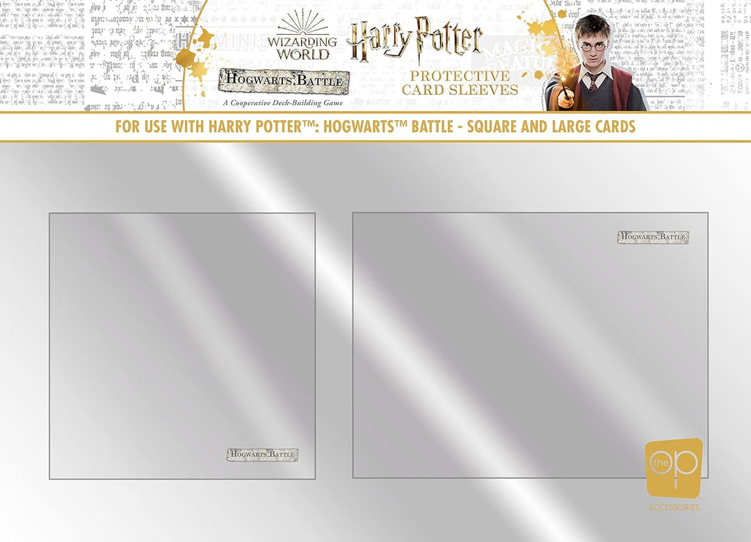 Harry Potter Hogwarts Battle Square and Large Card Sleeves | 80mm x 80mm and 80m