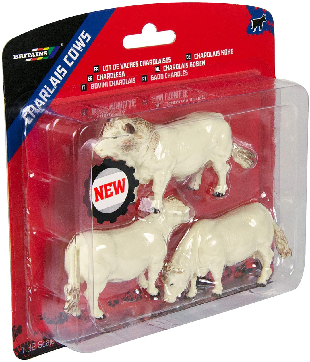 Britains 736 43240 EA Simmental/Charolais Cows, Multicoloured