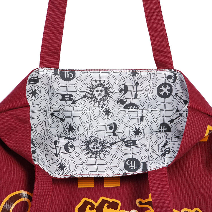 Harry Potter Lion-Shopping Bag, Burgundy