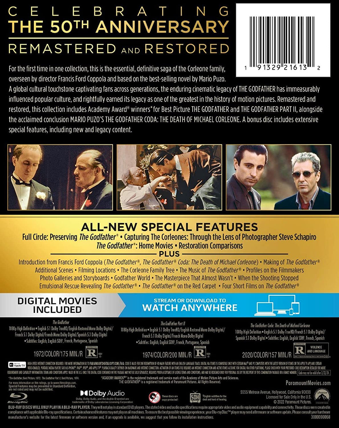 Die Pate-Trilogie (50. Jahrestag) [Blu-ray]