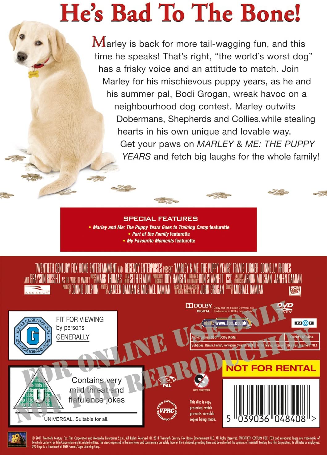 Marley & Me: The Puppy Years