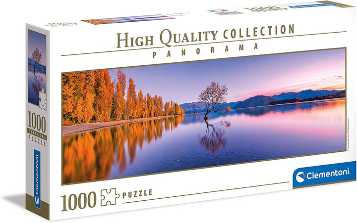 Clementoni Collection 39608, Lake Wanaka Tree Panorama Puzzle - 1000 pieces, Ages 10 Years Plus, Multi Coloured