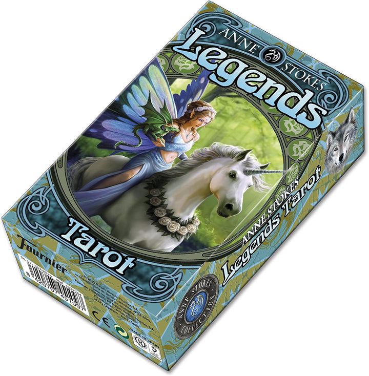 Fournier Anne Stokes Legends Tarotkarten 12 cm blau