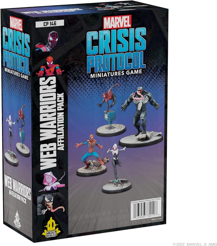 Atomic Mass Games | Web Warriors Affiliation Pack: Marvel Crisis Protocol | Miniatures Game