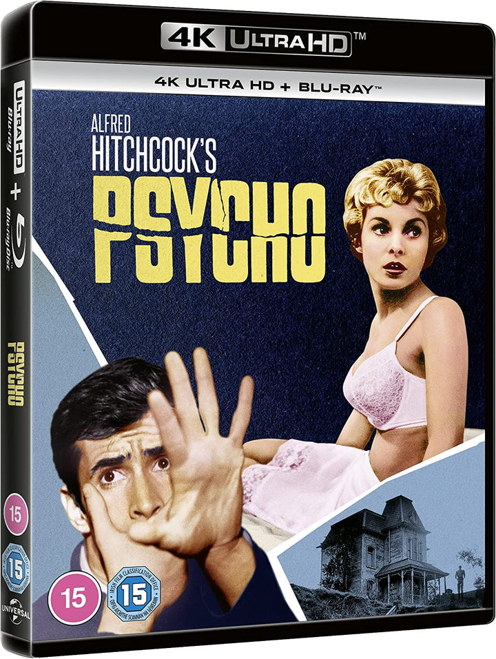 Psycho [4K Ultra HD] [1960] [Region Free] - Horror/Thriller [BLu-ray]