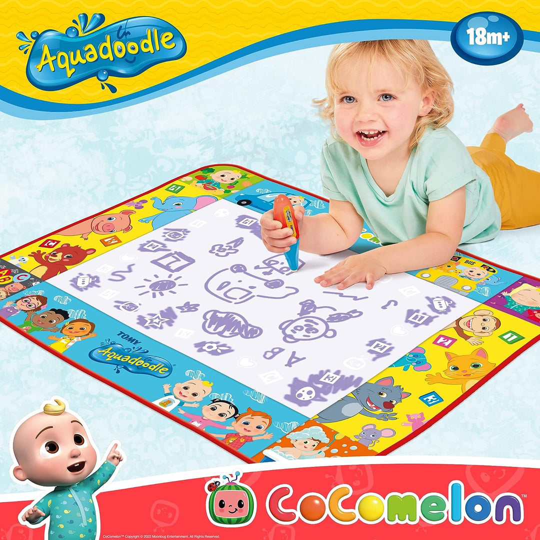 Aquadoodle Cocomelon Doodle Mat, Official TOMY No Mess Colouring & Drawing Game