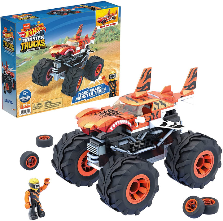 Mega Construx Hot Wheels Tiger Shark Monster Truck