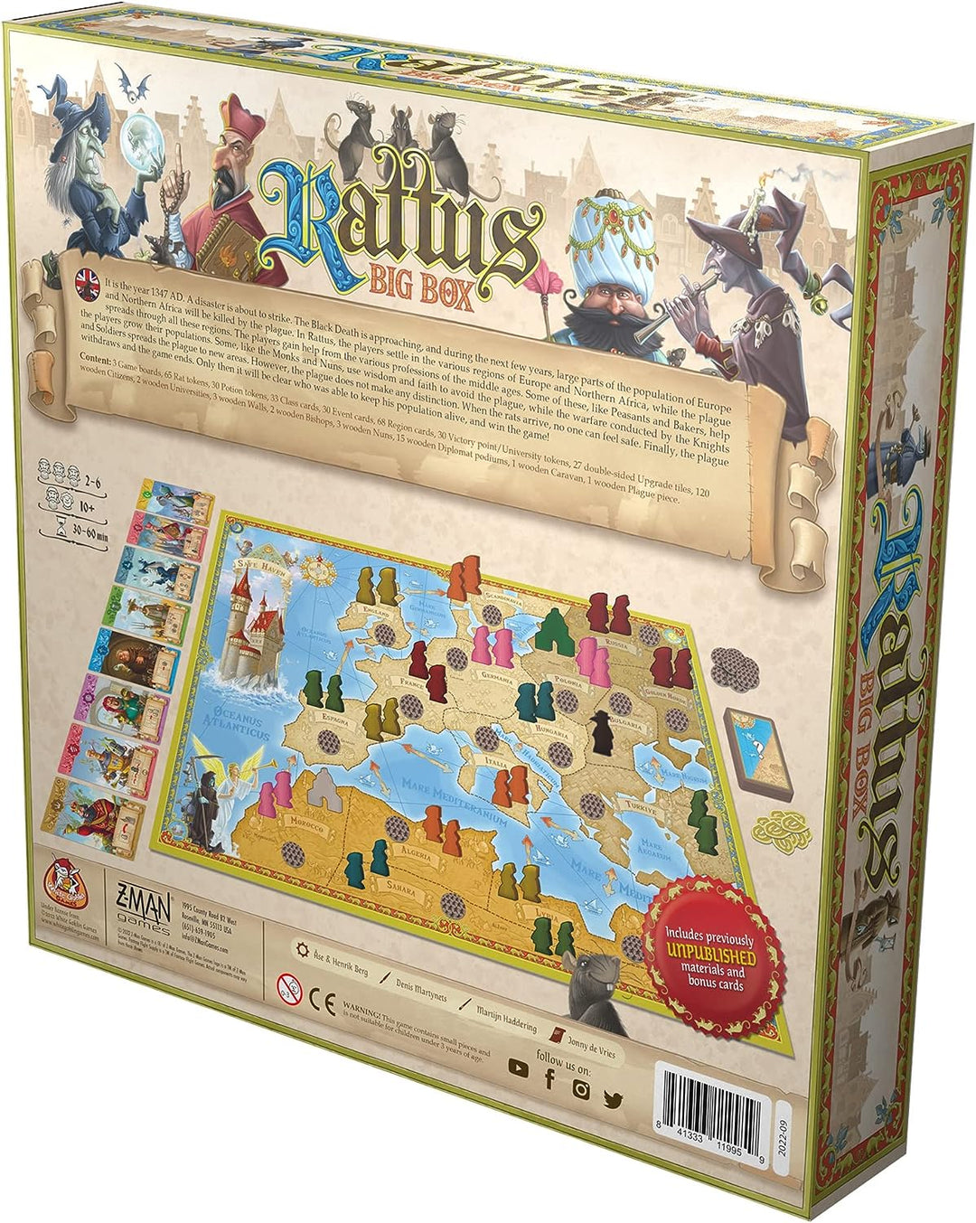 Rattus Big Box Brettspiel-Erweiterung | Mittelalterliches Pest-Überlebensspiel | Strategie B