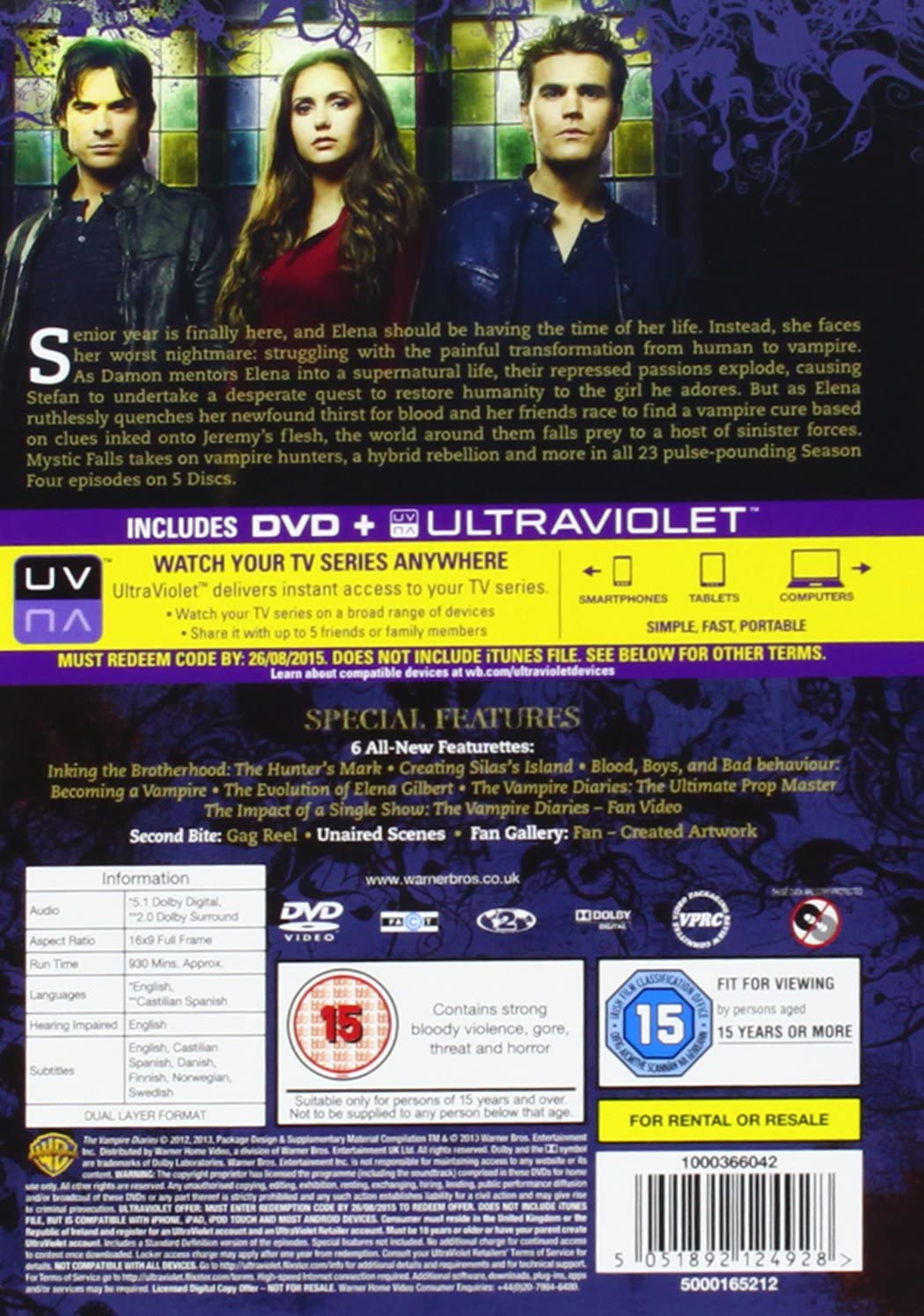 The Vampire Diaries – Staffel 4 (DVD + UV-Kopie) [2013]
