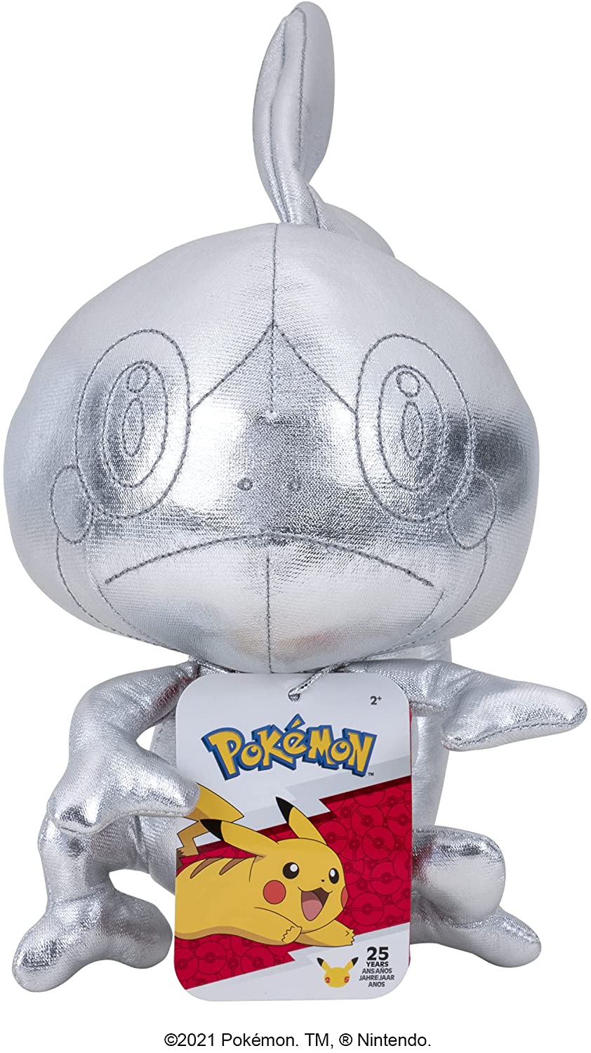 Pokemon 674 PKW0241 EA 25th Celebration 8" Silver Sobble Plush