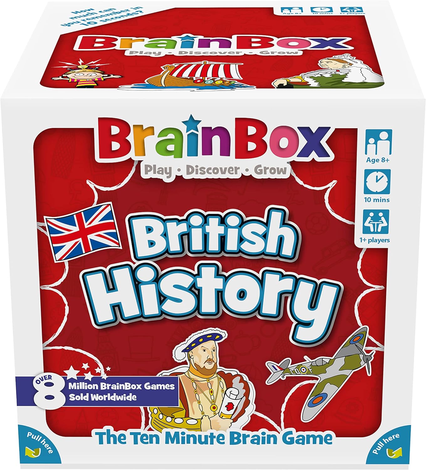Brainbox British History Card Game - 54 Cards, 432 Questions, Ages 8+ 5