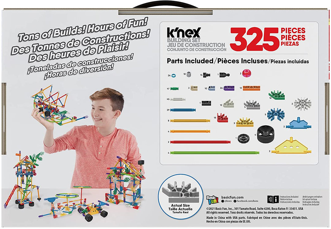 K'NEX 80207 City Builders Building Set, 3D Educational Toys for Kids, 325 Piece