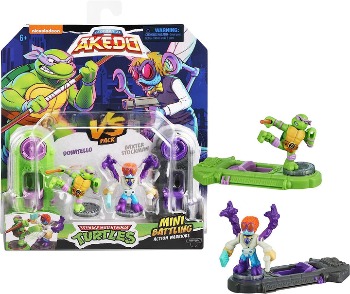 Legends Of Akedo Teenage Mutant Ninja Turtles. Mini Battling Warriors Versus Pack