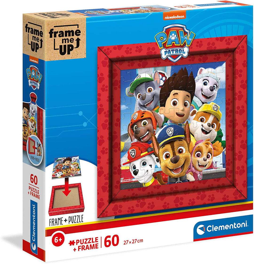 Clementoni 38808, Paw Patrol Frame Me Up Supercolor Puzzle for Children - 60 Pie