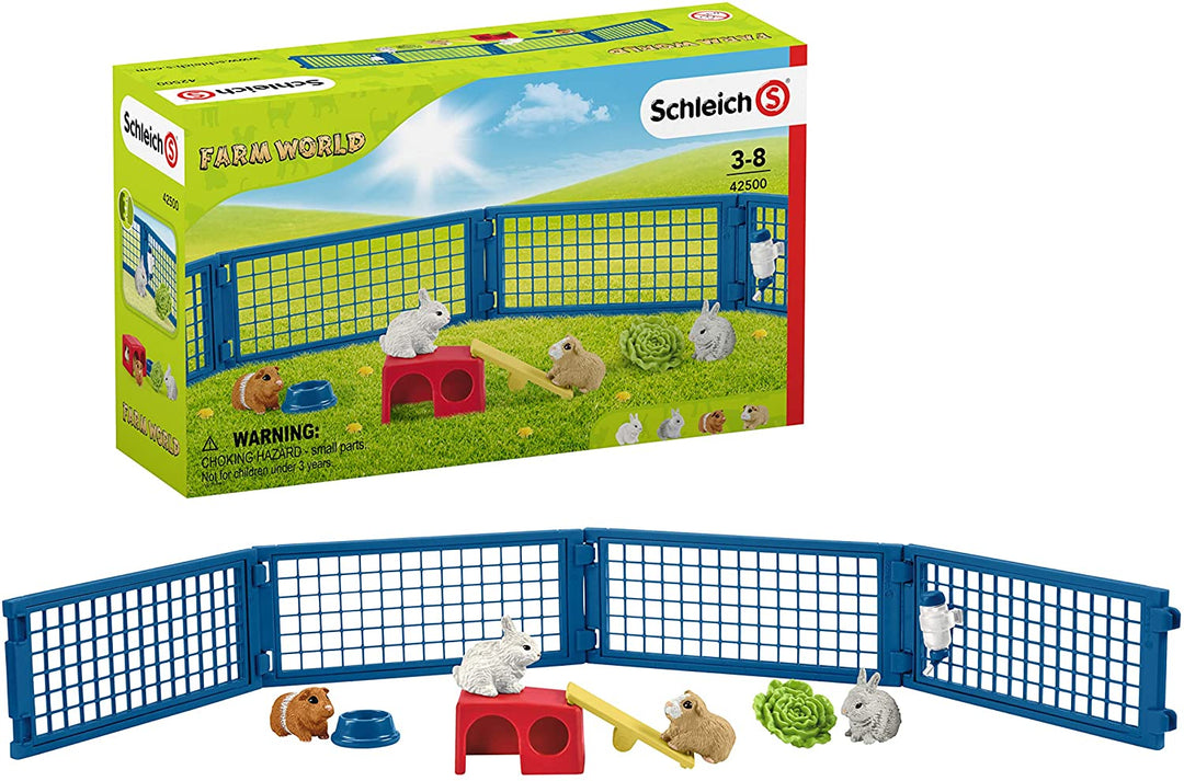 Schleich 42500 Clapier pour lapins et cochons d&#39;Inde Farm World