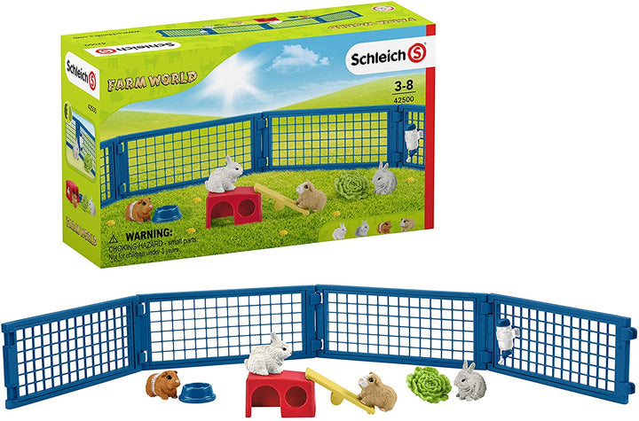 Schleich 42500 Clapier pour lapins et cochons d&#39;Inde Farm World