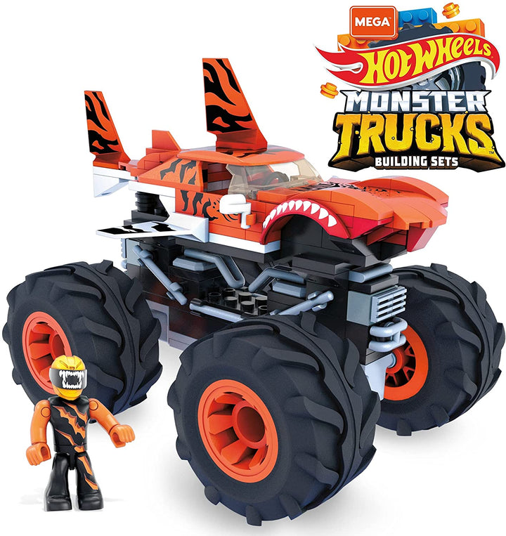 Mega Construx Hot Wheels Tiger Shark Monster Truck