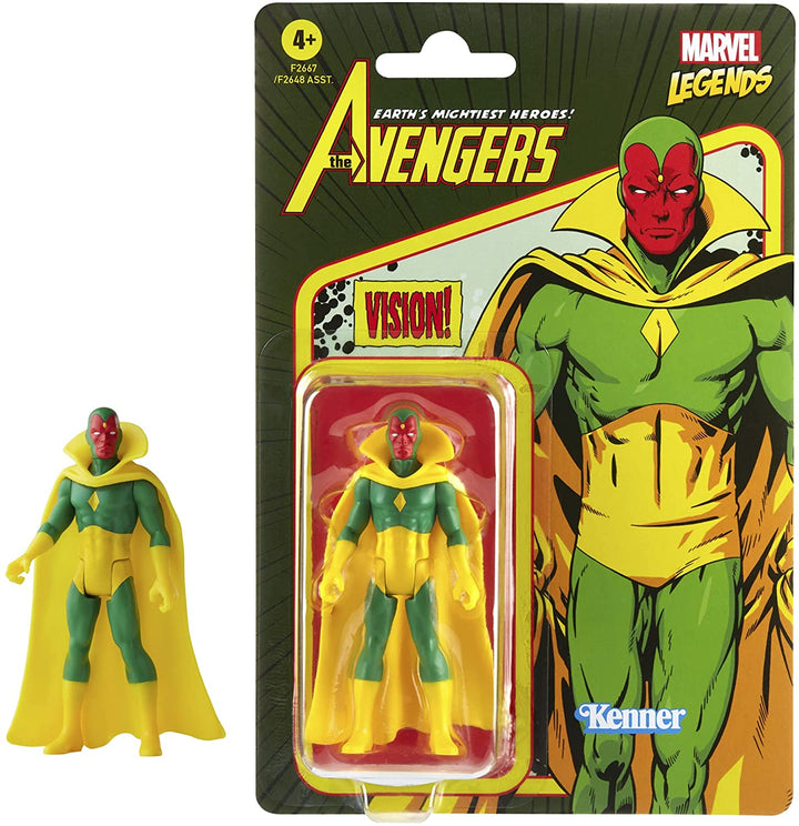 Hasbro Marvel Legends Series 3.75-inch Retro Collection Vision Action Figure Toy