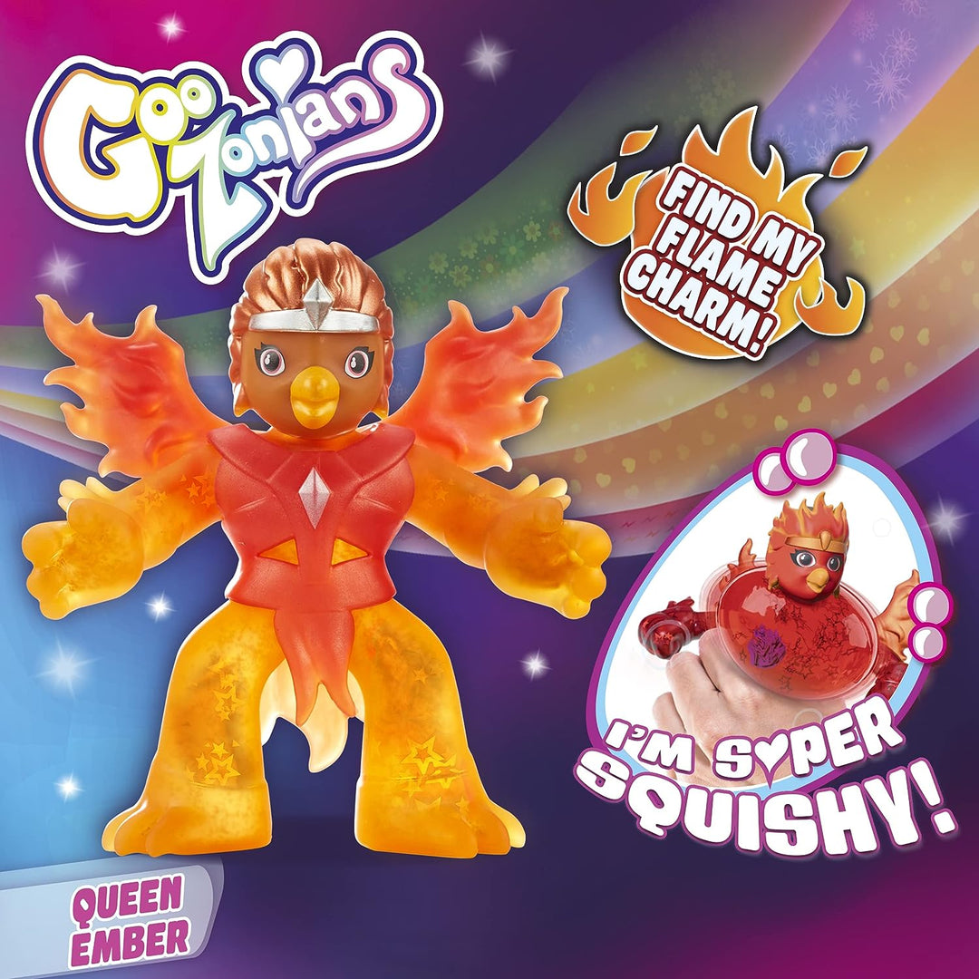 Goozonians Hero Pack Queen Ember, Stretchy, Squishy Toy for Girls