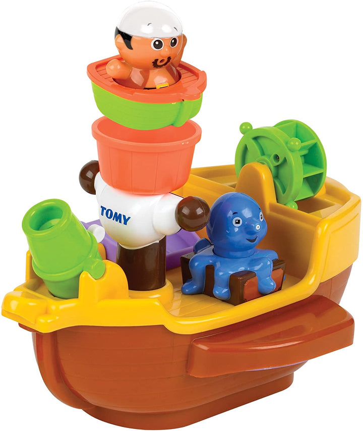 TOMY Toomies Pirate Bath Baby Bath Toy, Shower Baby Toy for Water Play in the Bath, Kids Bath Toy Suitable for Toddlers & Children, Boys & Girls from 18 Months+