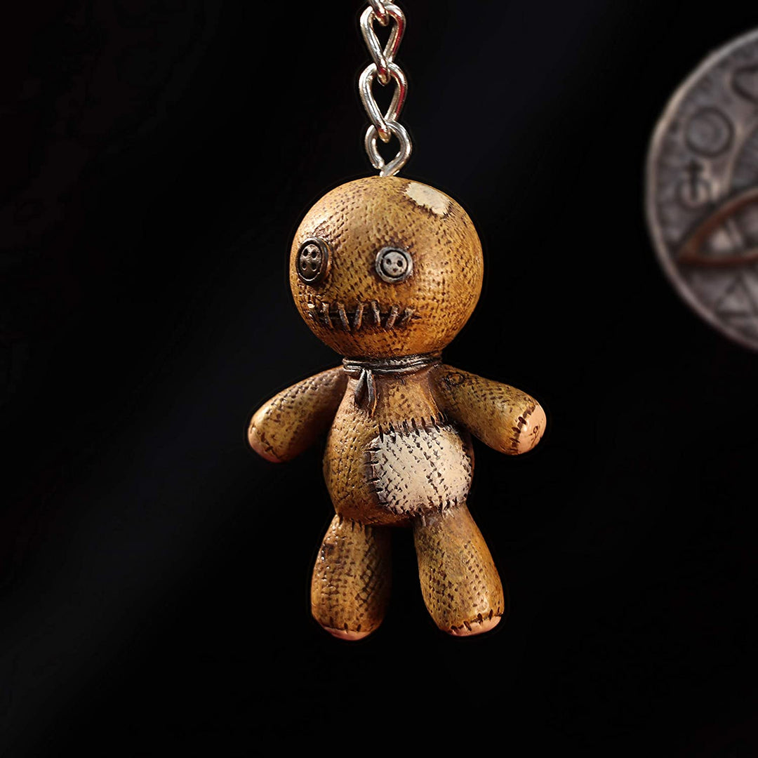 Nemesis Now Dark Curse Voodoo Doll Keyrings, Brown, 6cm