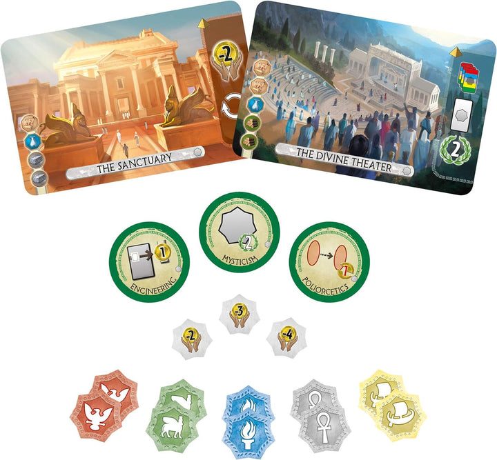 Repos Production - 7 Wonders Duel Pantheon Expansion - Board Game