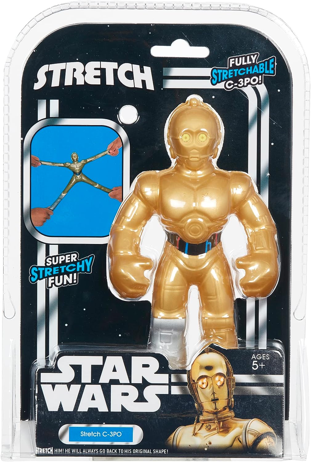 STRETCH STAR WARS C-3PO STRETCH TOY. STRETCH ARMSTRONG, AMAZING STRETCHY FUN