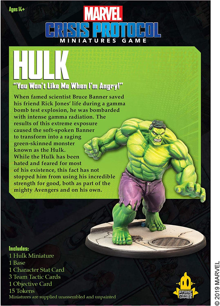 Atomare Massenspiele | Marvel Crisis Protocol: Charakterpaket: Hulk