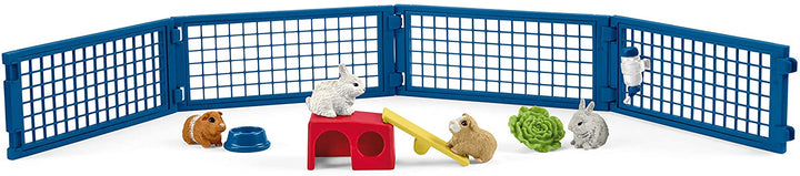 Schleich 42500 Clapier pour lapins et cochons d&#39;Inde Farm World