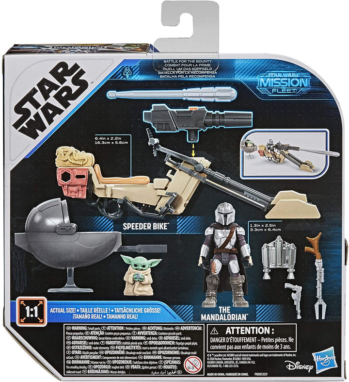Star Wars Mission Fleet Expedition Class The Mandalorian The Child Battle for The Child Battle for the Bounty Figuren und Fahrzeug im 6-cm-Maßstab